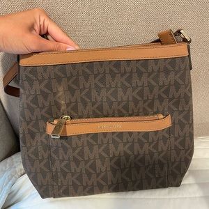 Michael Kors leather cross over bag